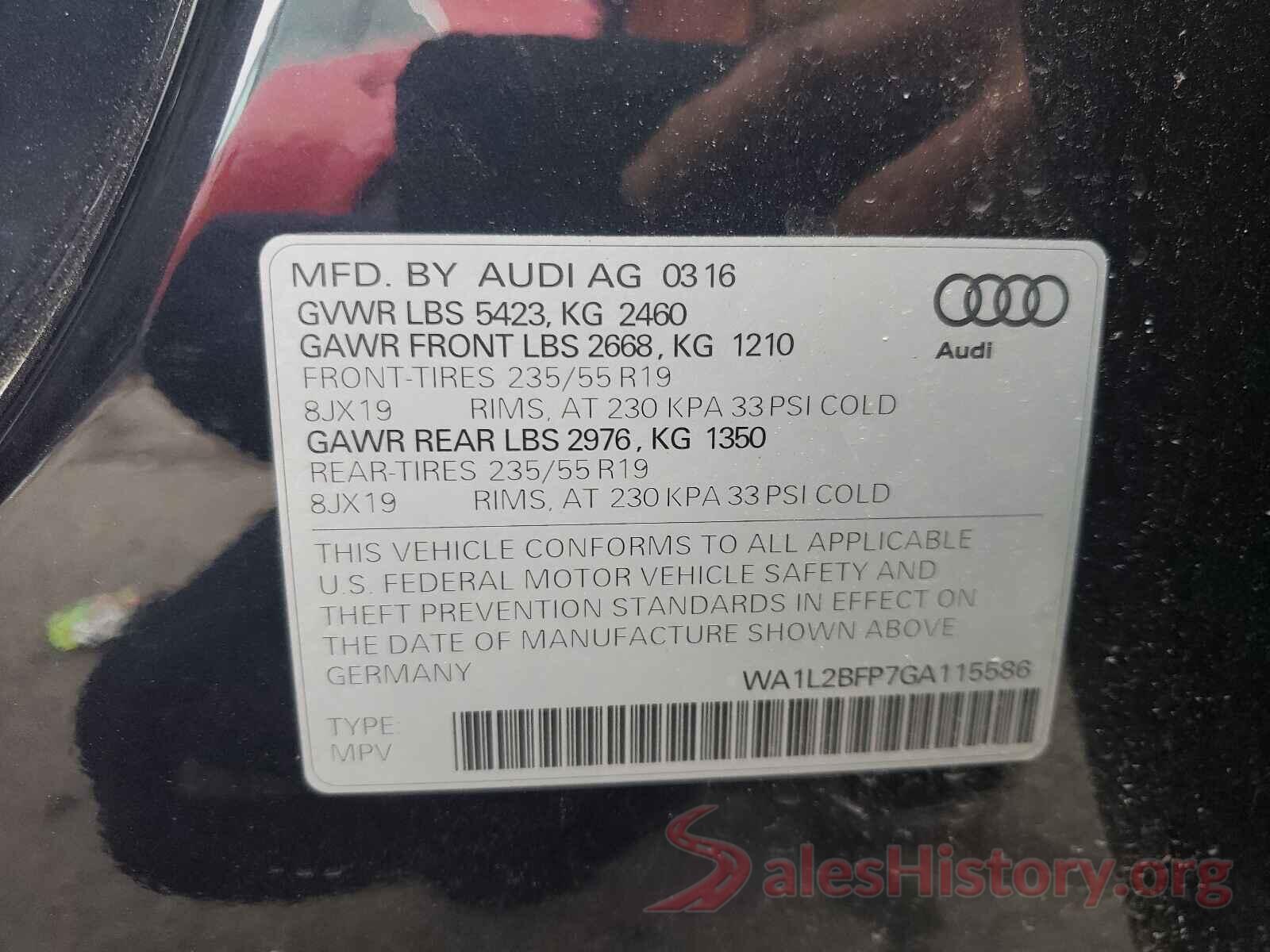 WA1L2BFP7GA115586 2016 AUDI Q5