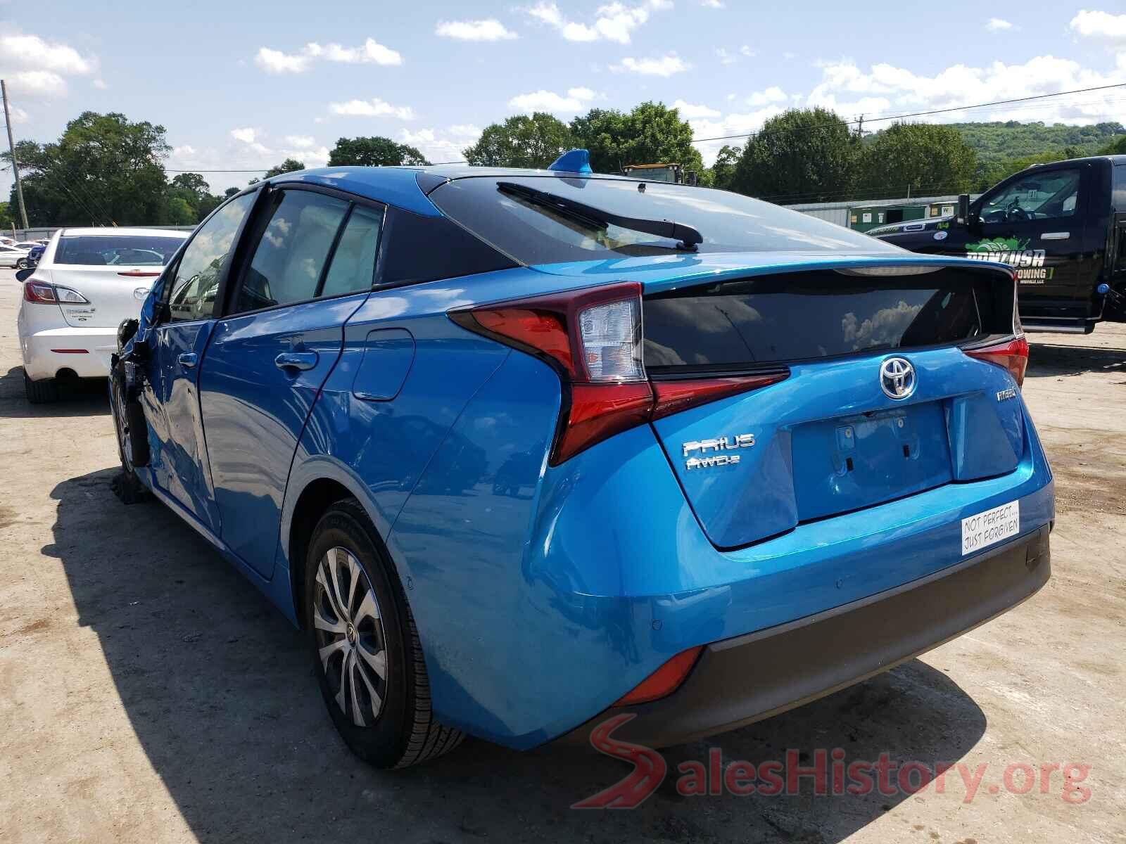 JTDL9RFU3L3021137 2020 TOYOTA PRIUS