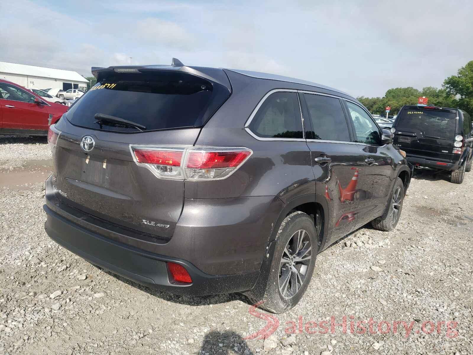 5TDJKRFH4GS298852 2016 TOYOTA HIGHLANDER