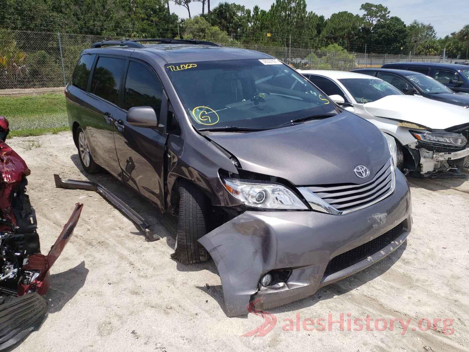 5TDDZ3DC7HS154095 2017 TOYOTA SIENNA