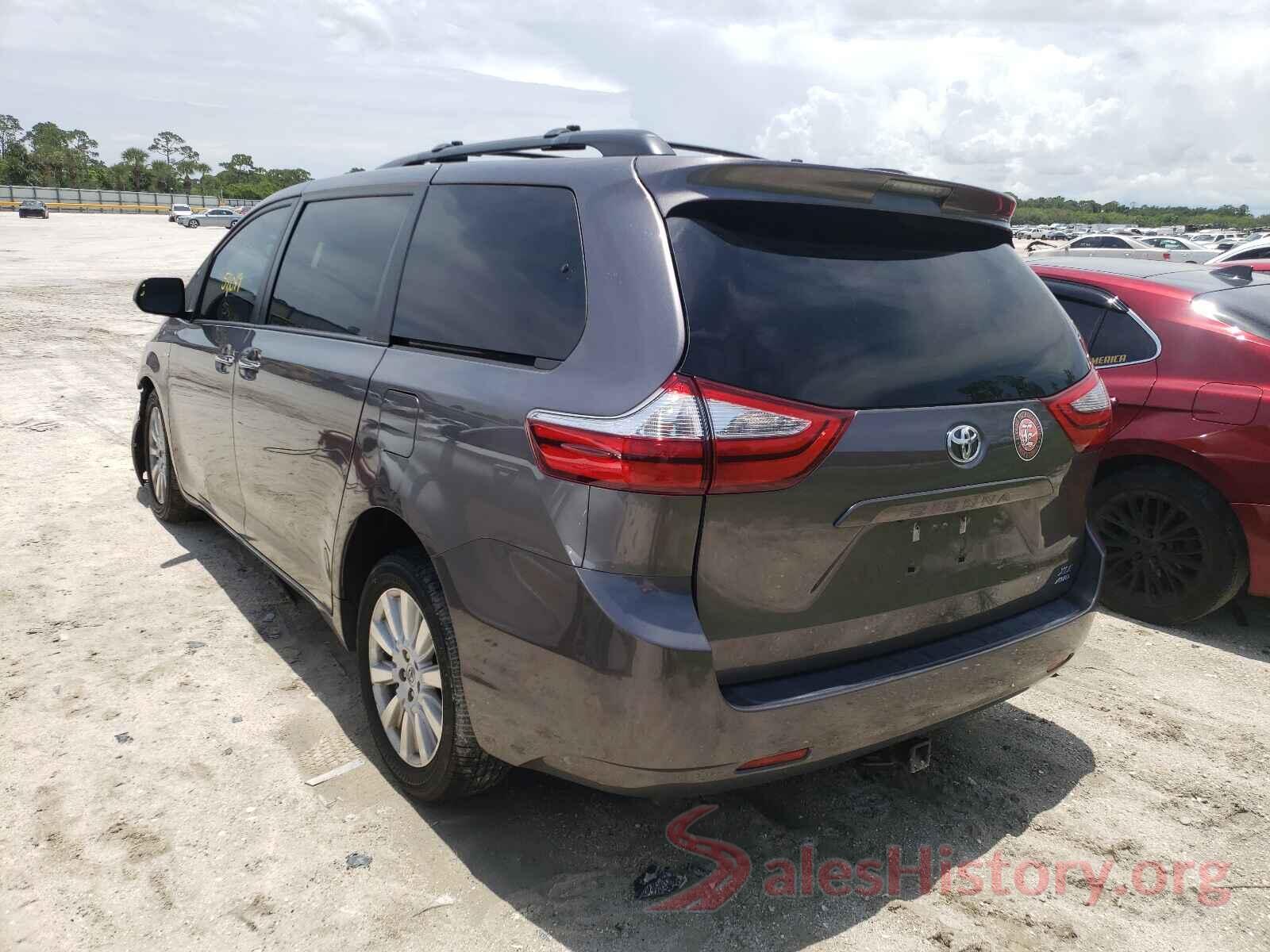 5TDDZ3DC7HS154095 2017 TOYOTA SIENNA