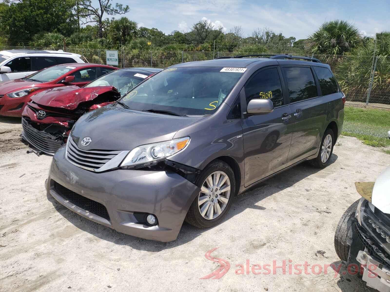 5TDDZ3DC7HS154095 2017 TOYOTA SIENNA