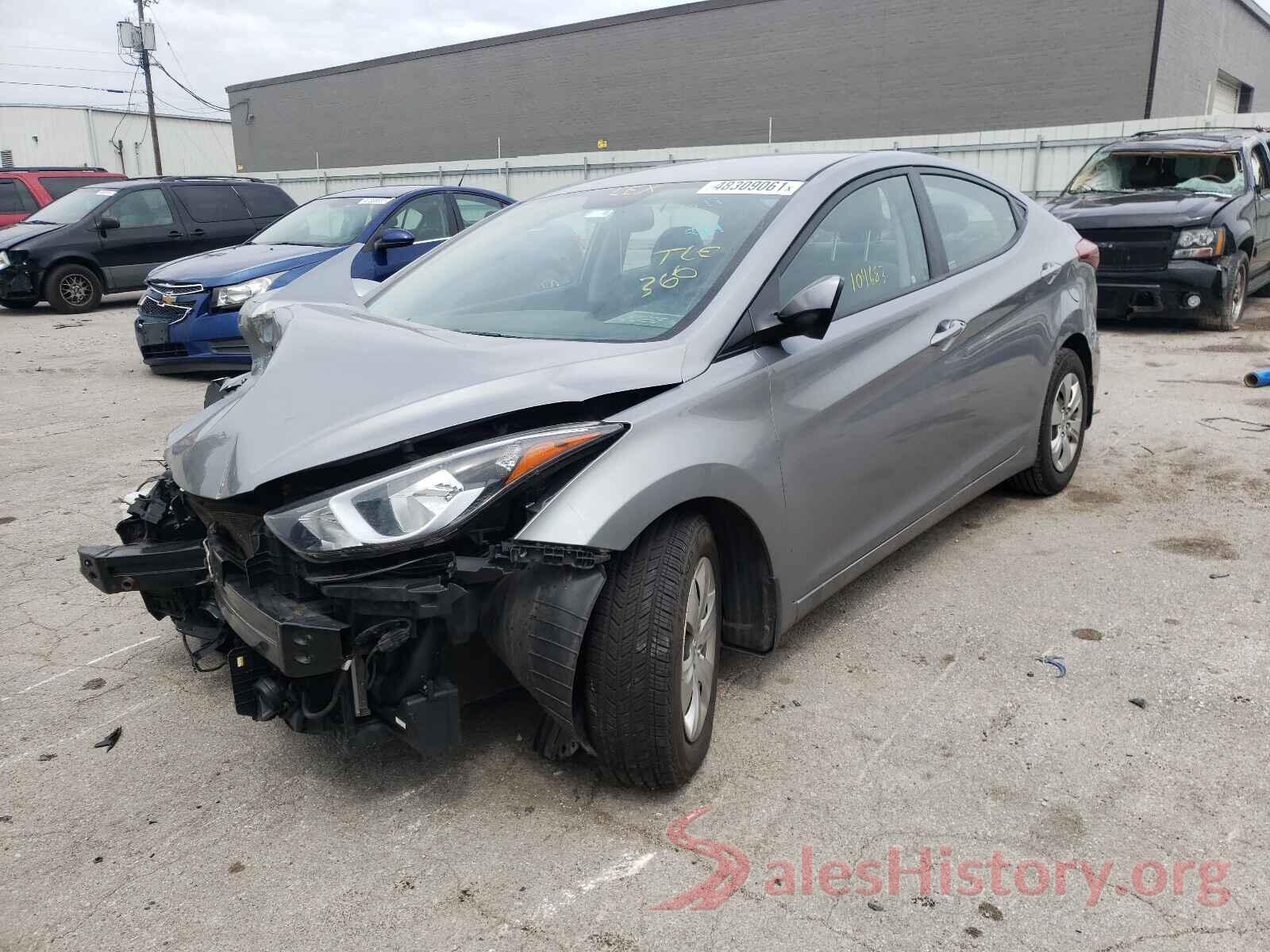 KMHDH4AE3GU543711 2016 HYUNDAI ELANTRA