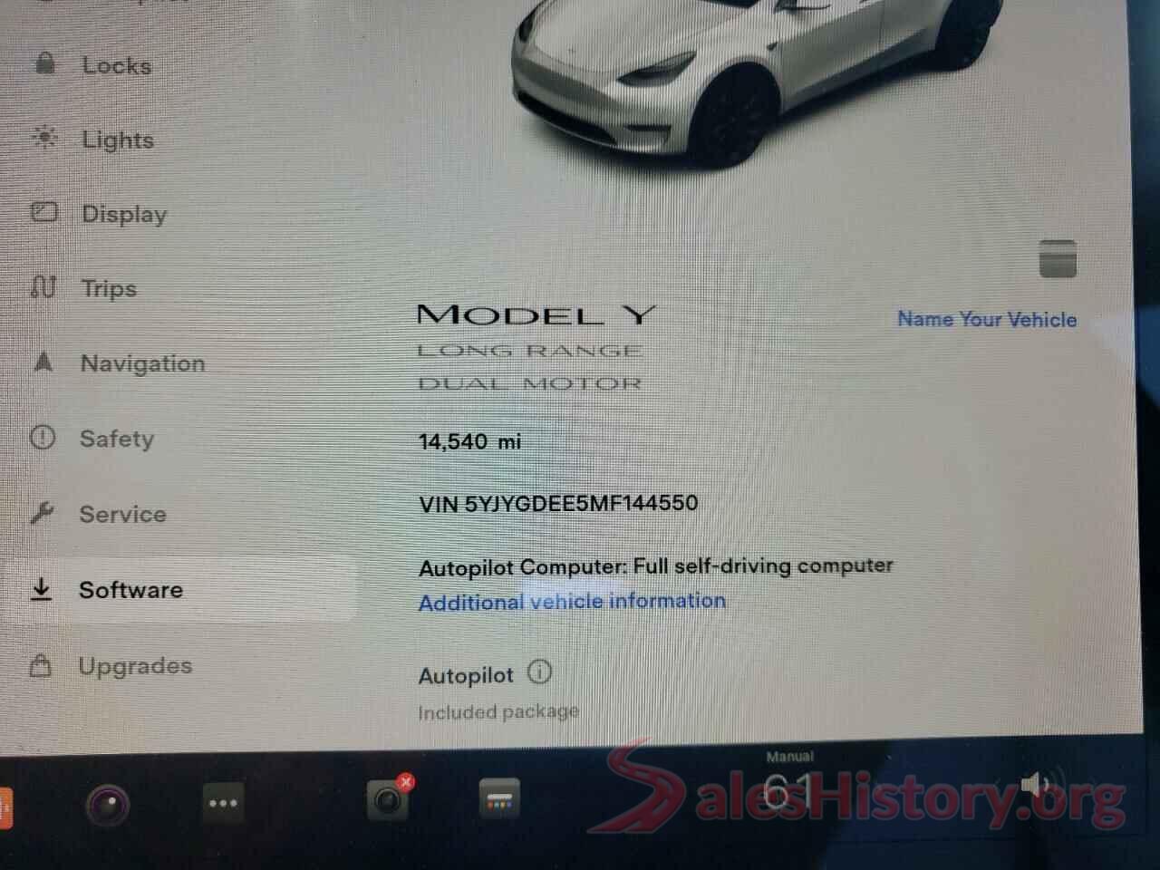 5YJYGDEE5MF144550 2021 TESLA MODEL Y