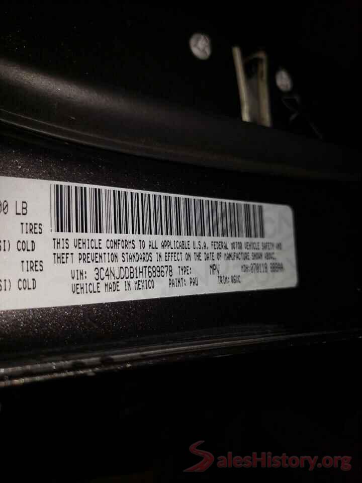 3C4NJDDB1HT689678 2017 JEEP COMPASS