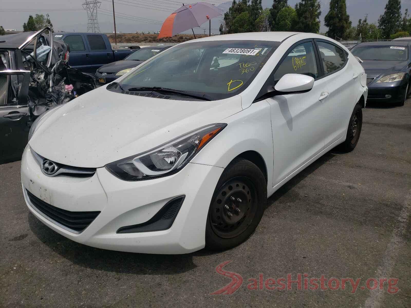 5NPDH4AE8GH749878 2016 HYUNDAI ELANTRA