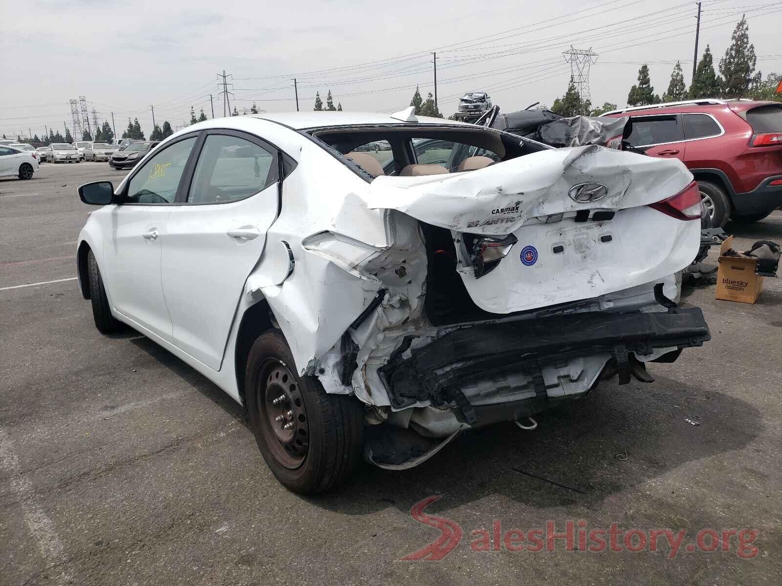 5NPDH4AE8GH749878 2016 HYUNDAI ELANTRA