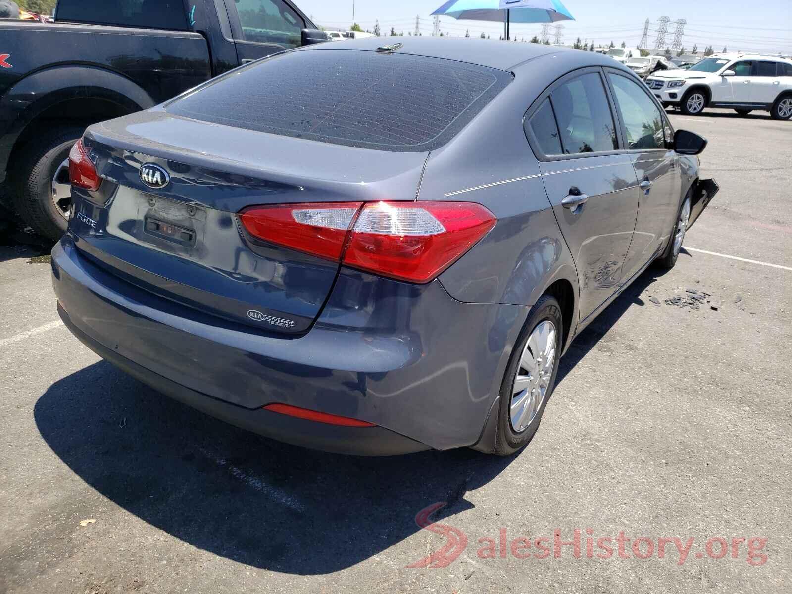 KNAFK4A6XG5589129 2016 KIA FORTE