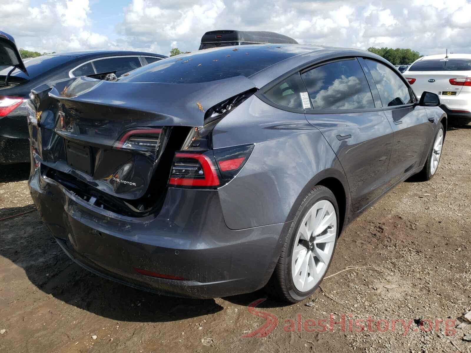 5YJ3E1EB8MF902658 2021 TESLA MODEL 3