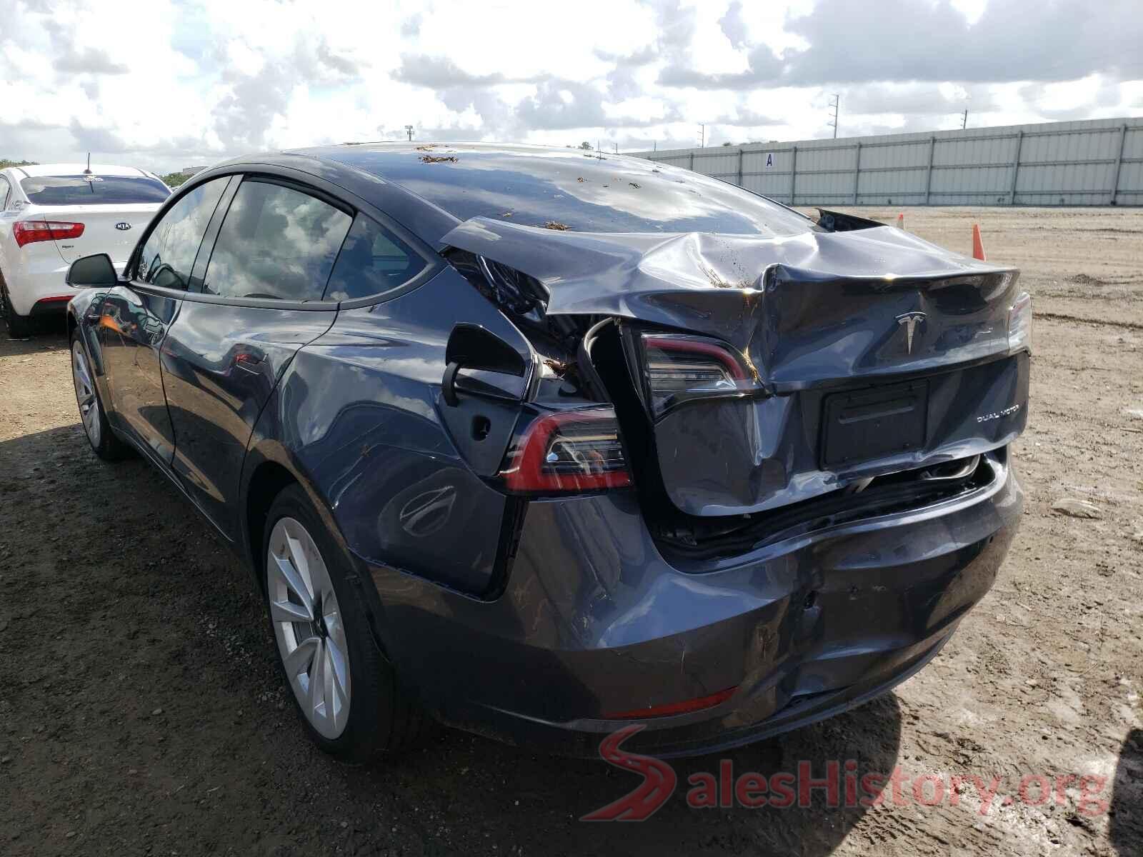 5YJ3E1EB8MF902658 2021 TESLA MODEL 3