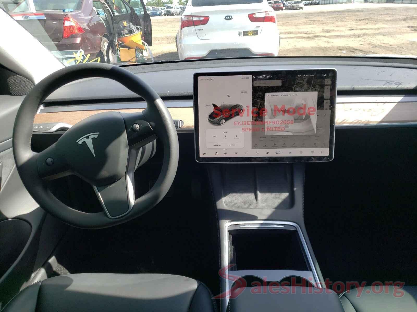 5YJ3E1EB8MF902658 2021 TESLA MODEL 3