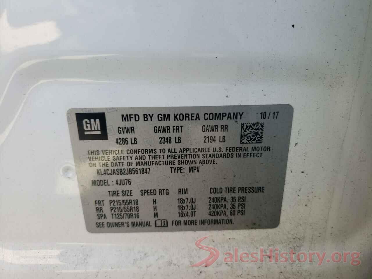 KL4CJASB2JB561847 2018 BUICK ENCORE