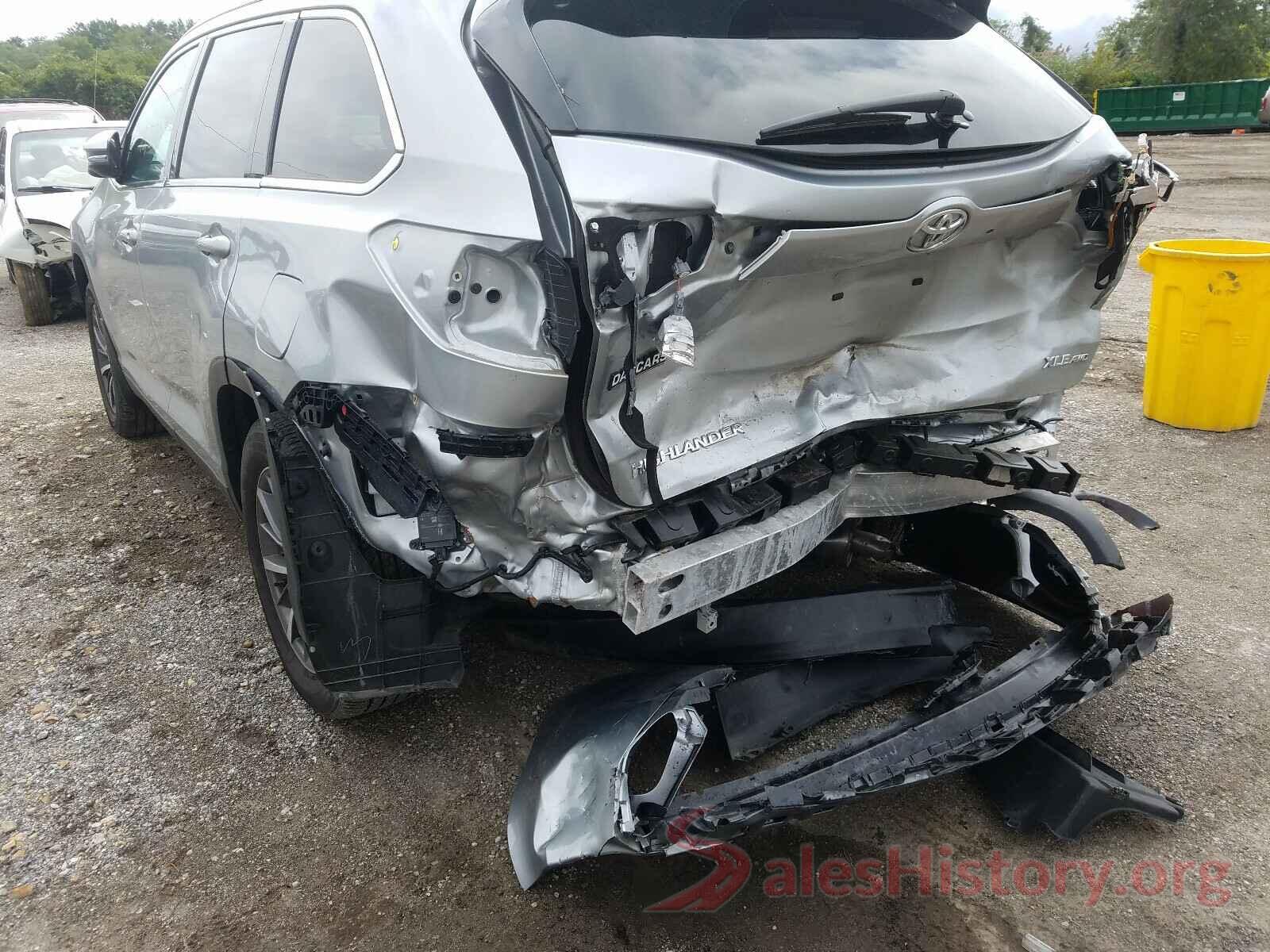 5TDJZRFH8KS578665 2019 TOYOTA HIGHLANDER