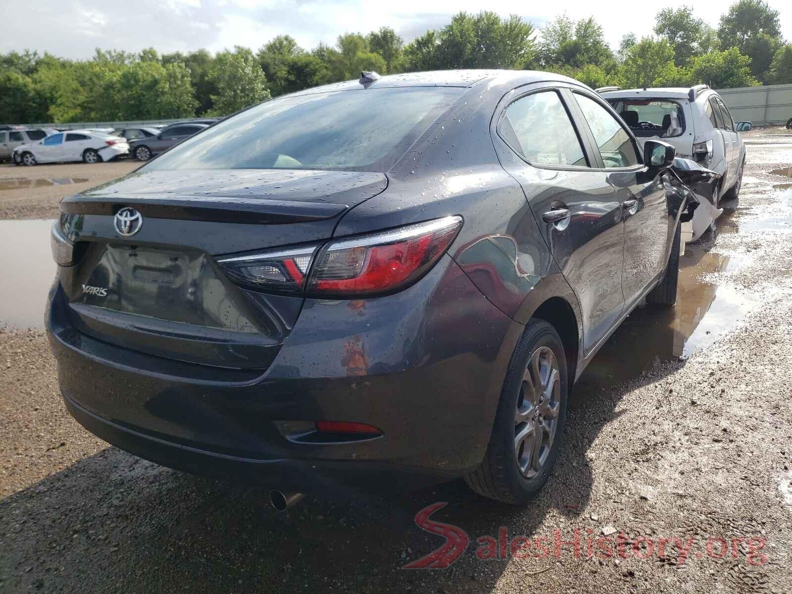 3MYDLBYV7KY514605 2019 TOYOTA YARIS