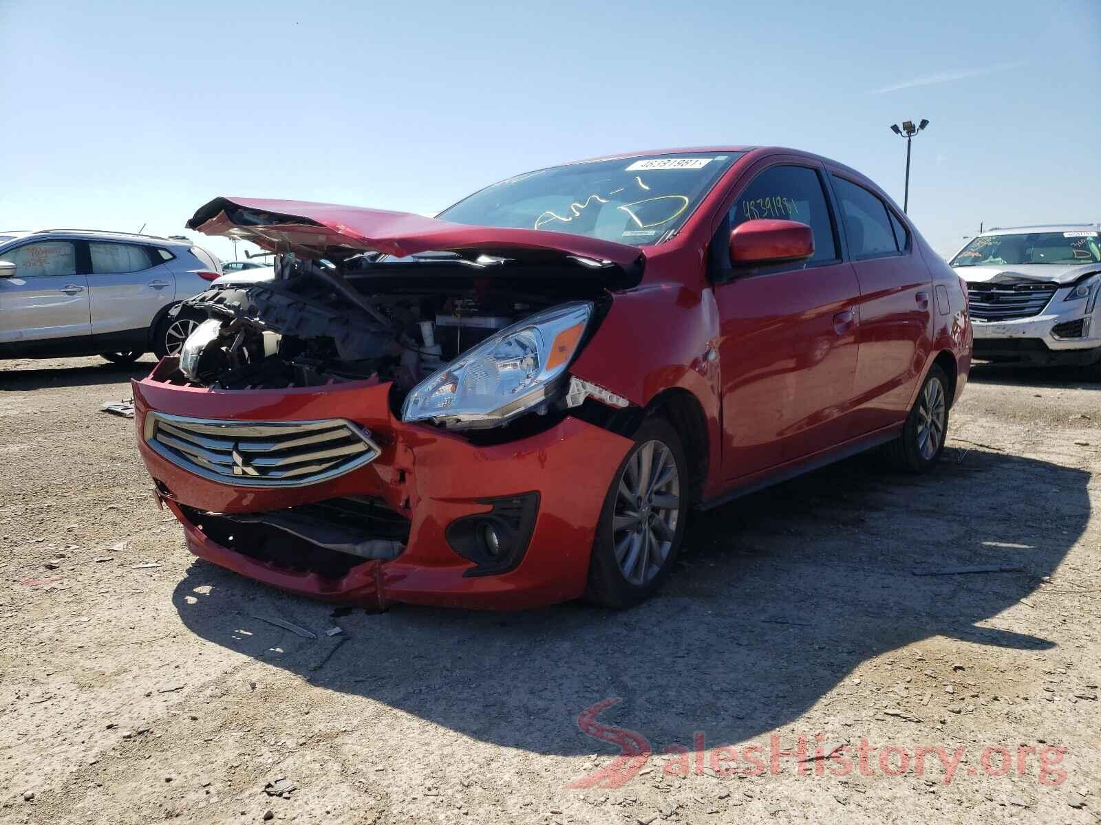 ML32F3FJ0KHF00484 2019 MITSUBISHI MIRAGE