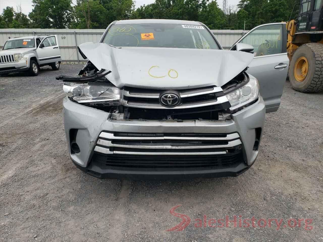 5TDBZRFH1HS418009 2017 TOYOTA HIGHLANDER