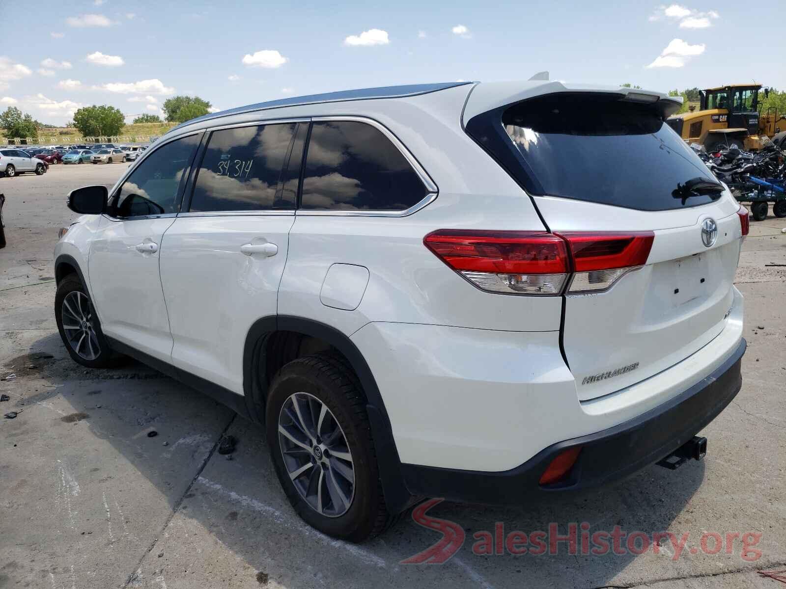 5TDJZRFH2KS591332 2019 TOYOTA HIGHLANDER