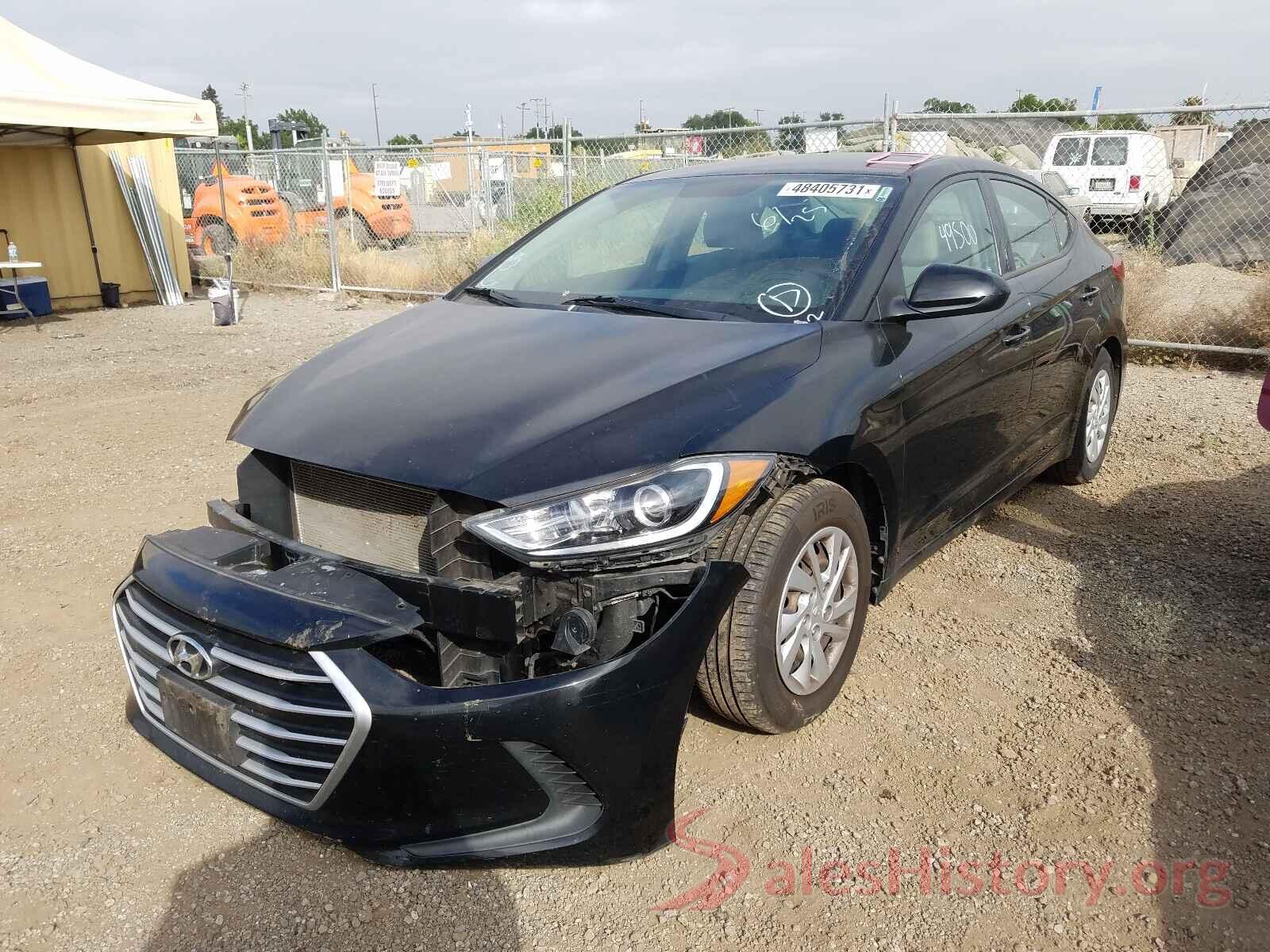 5NPD74LF5HH152617 2017 HYUNDAI ELANTRA