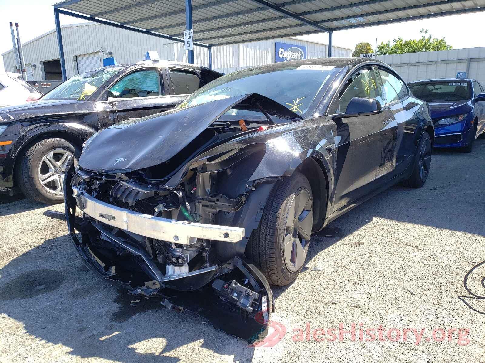 5YJ3E1EB5MF937237 2021 TESLA MODEL 3