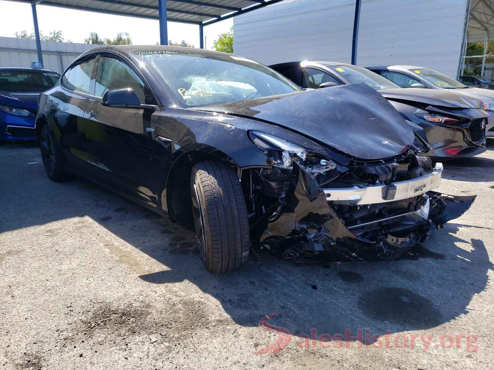 5YJ3E1EB5MF937237 2021 TESLA MODEL 3