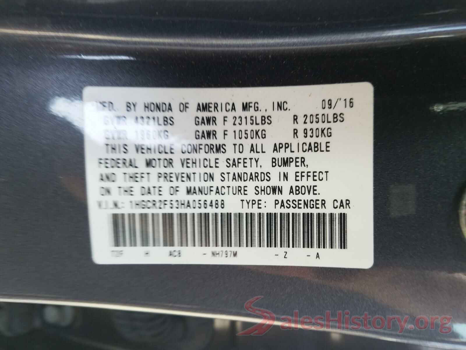 1HGCR2F53HA056488 2017 HONDA ACCORD