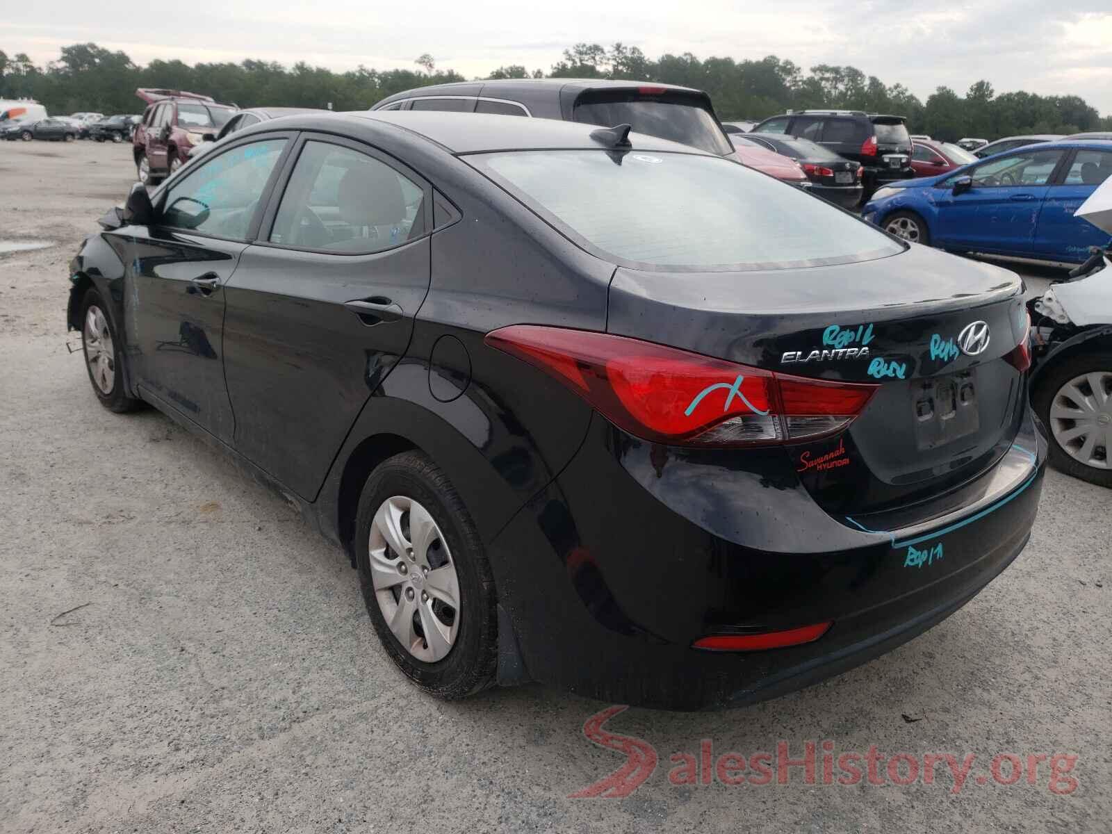 5NPDH4AE8GH781438 2016 HYUNDAI ELANTRA