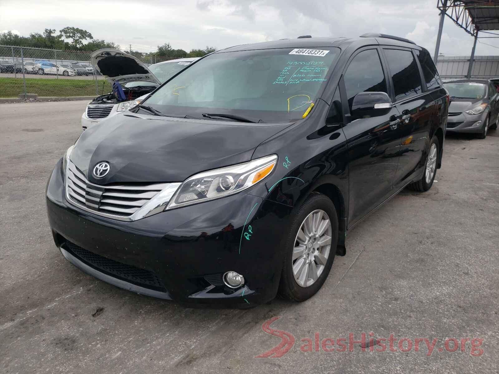 5TDYZ3DC8HS886611 2017 TOYOTA SIENNA