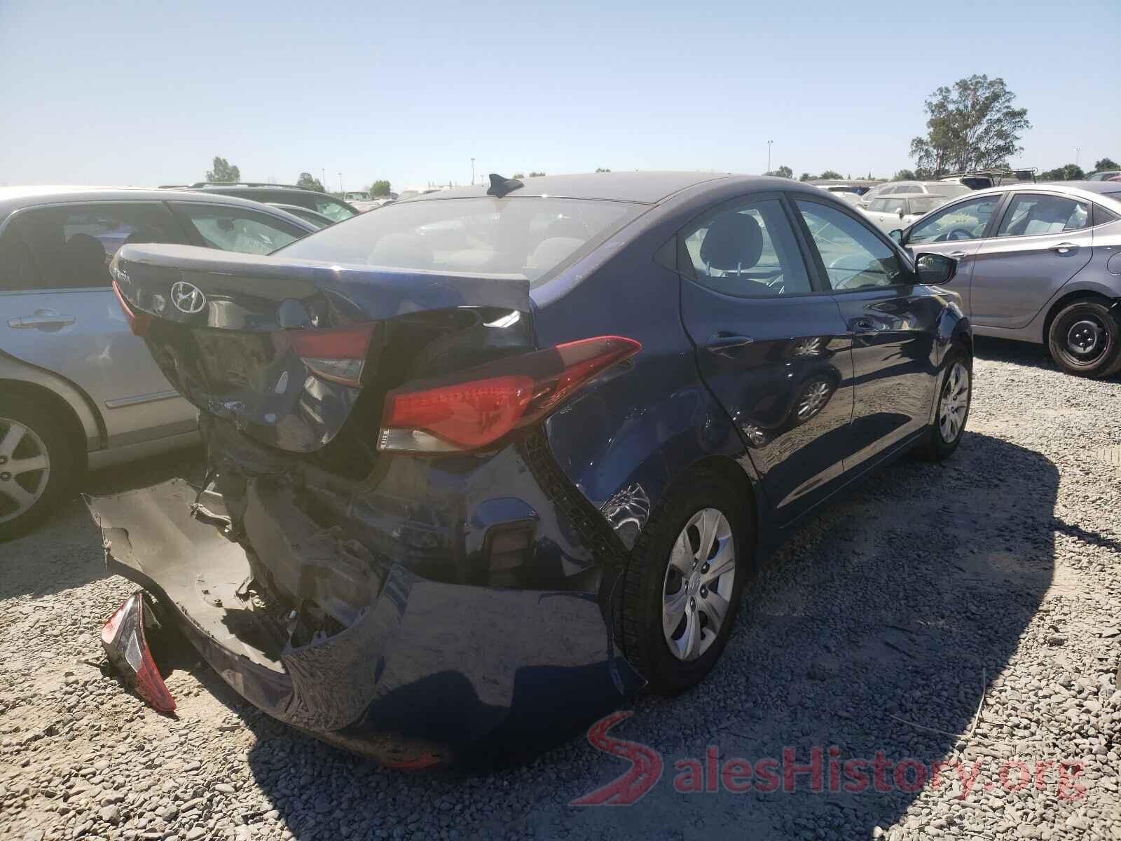 5NPDH4AE9GH749372 2016 HYUNDAI ELANTRA