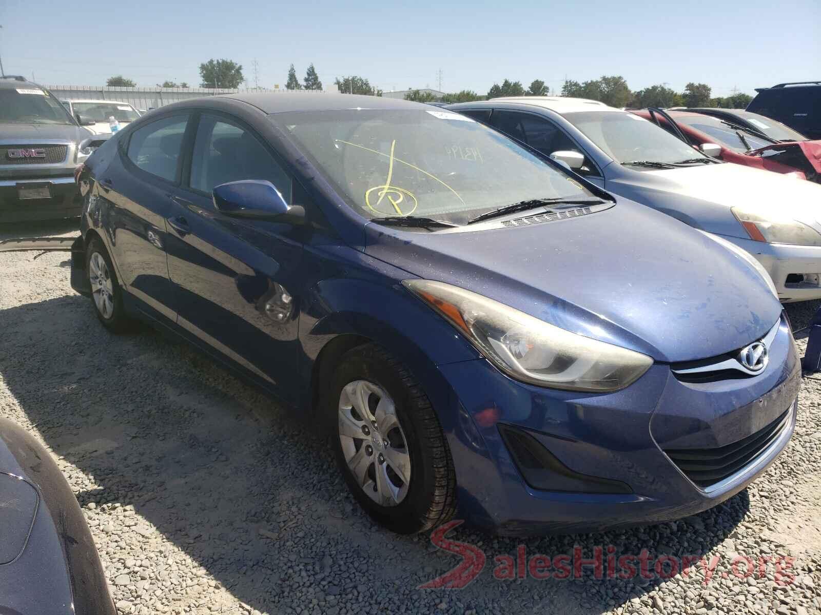 5NPDH4AE9GH749372 2016 HYUNDAI ELANTRA