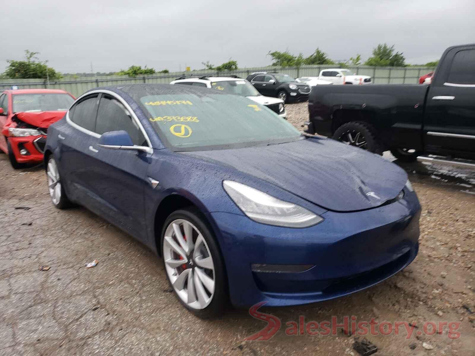 5YJ3E1EB3KF393088 2019 TESLA MODEL 3