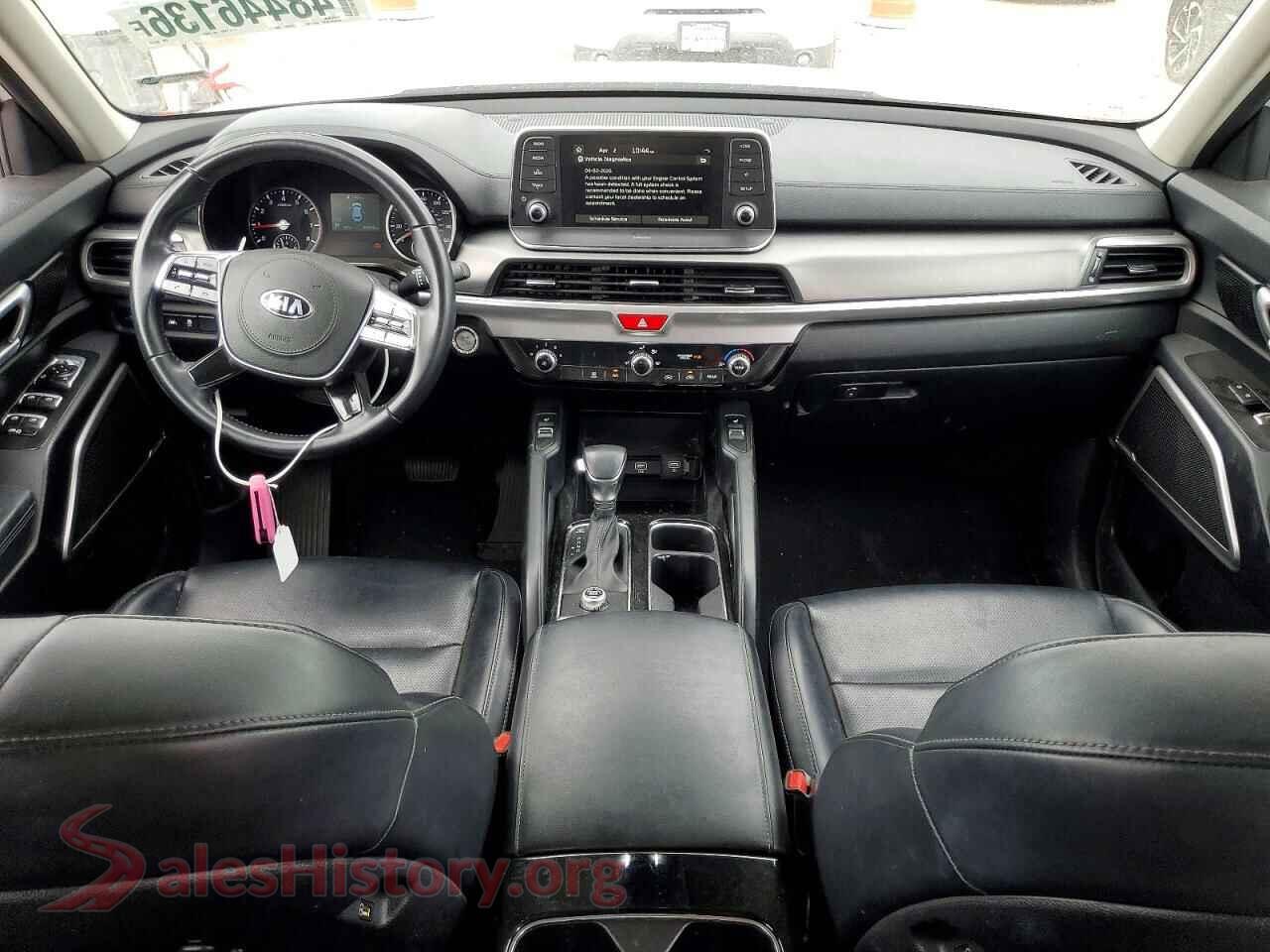 2020 KIA TELLURIDE VIN 5XYP64HC4LG003758, interior dashboard