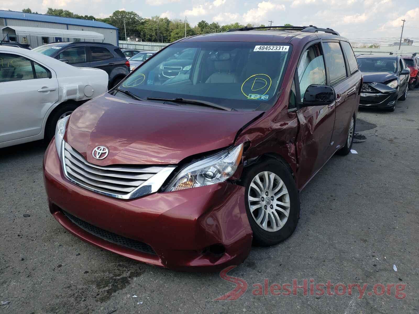 5TDYZ3DC4HS836899 2017 TOYOTA SIENNA