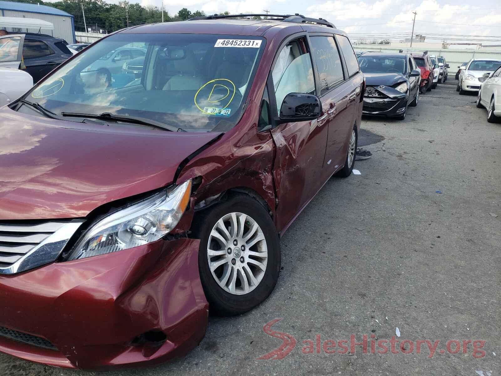 5TDYZ3DC4HS836899 2017 TOYOTA SIENNA