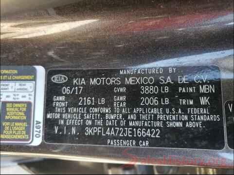 3KPFL4A72JE166422 2018 KIA FORTE