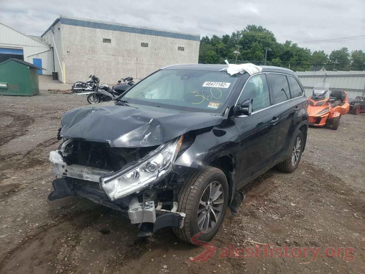 5TDJZRFH8HS394822 2017 TOYOTA HIGHLANDER