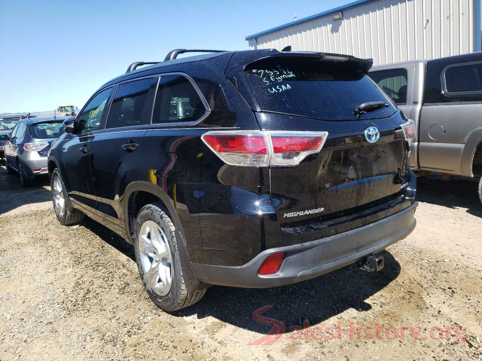 5TDDCRFH3GS016100 2016 TOYOTA HIGHLANDER