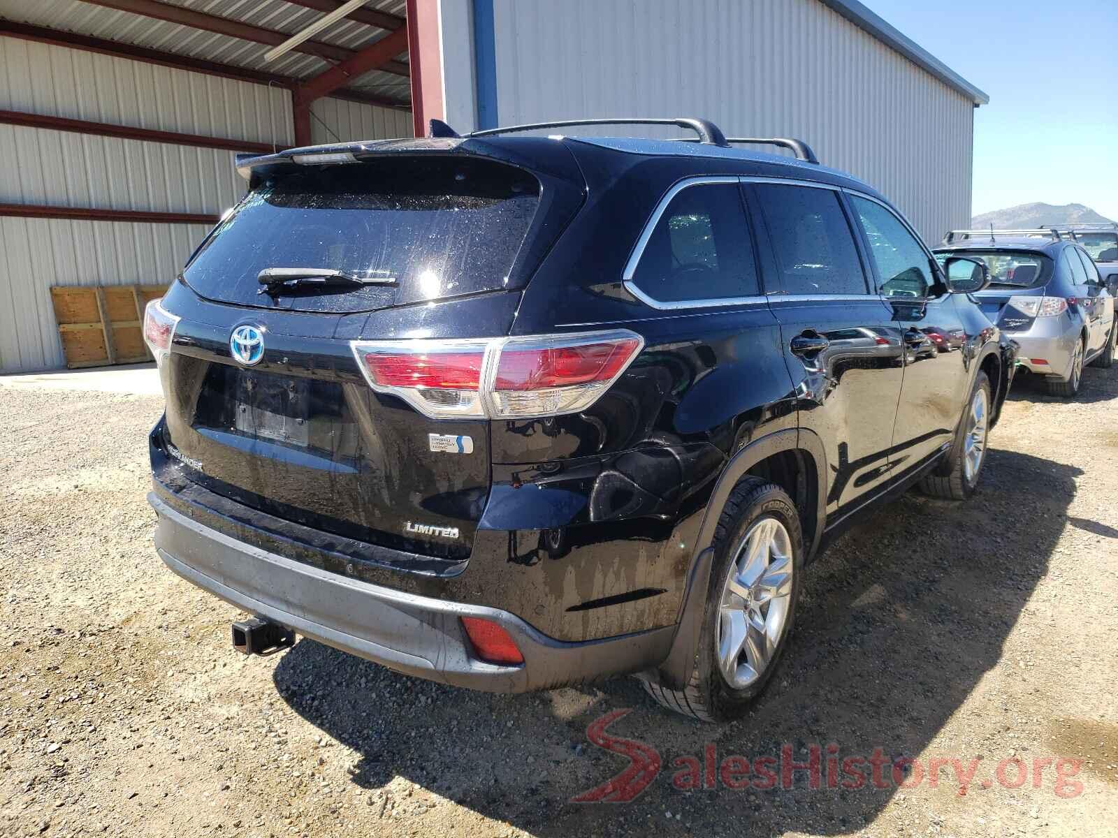 5TDDCRFH3GS016100 2016 TOYOTA HIGHLANDER