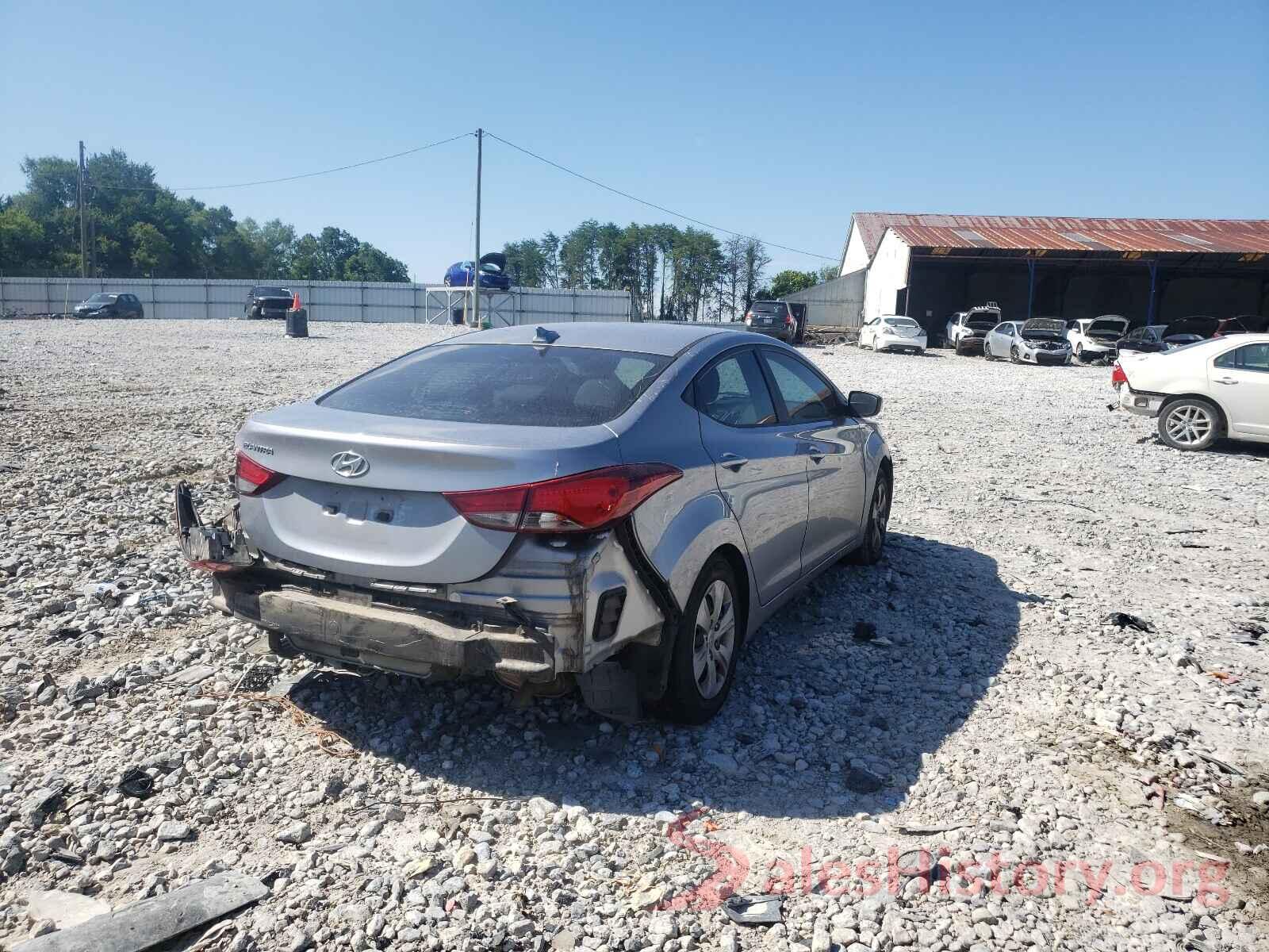 5NPDH4AE9GH741496 2016 HYUNDAI ELANTRA