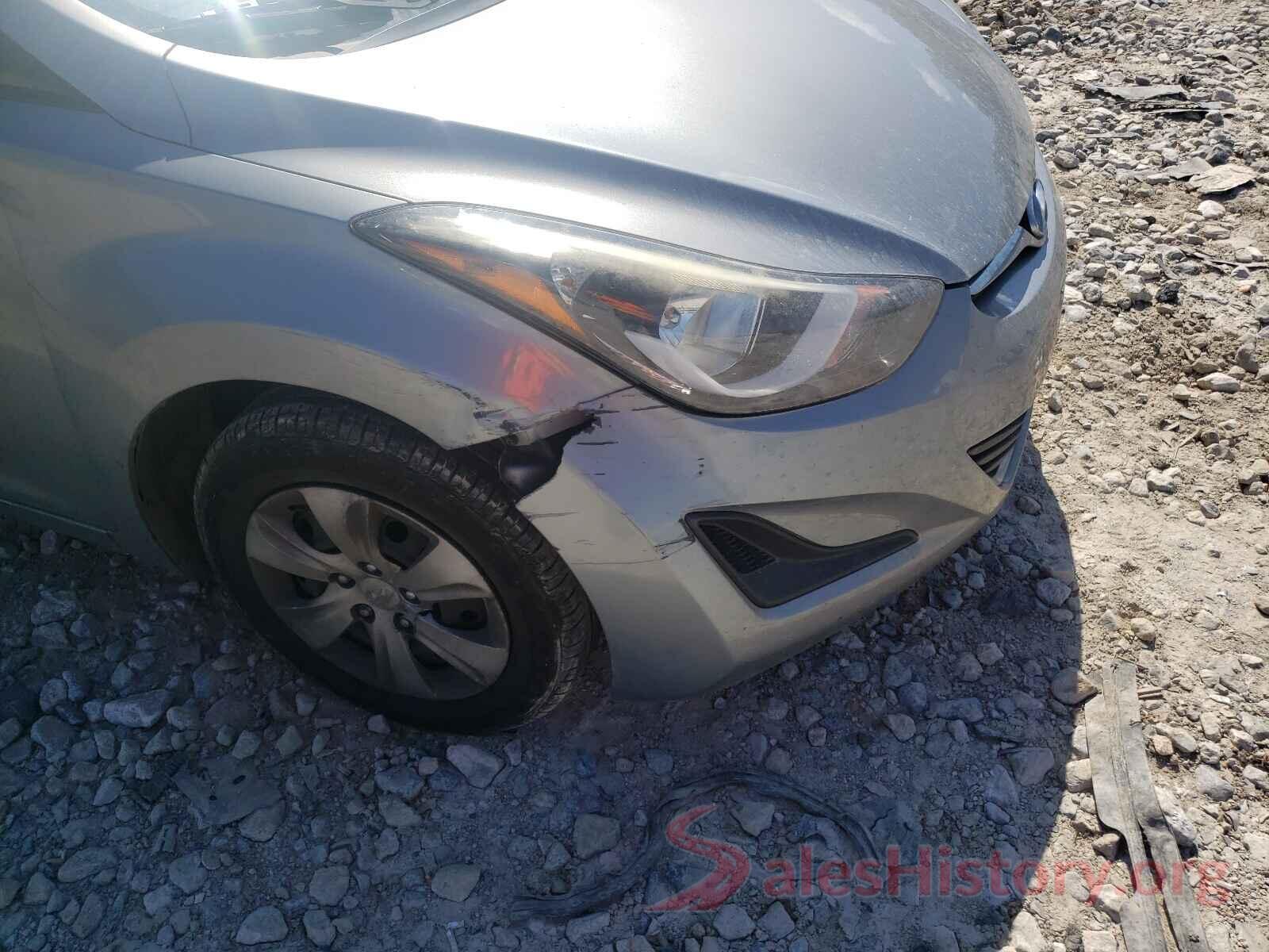 5NPDH4AE9GH741496 2016 HYUNDAI ELANTRA