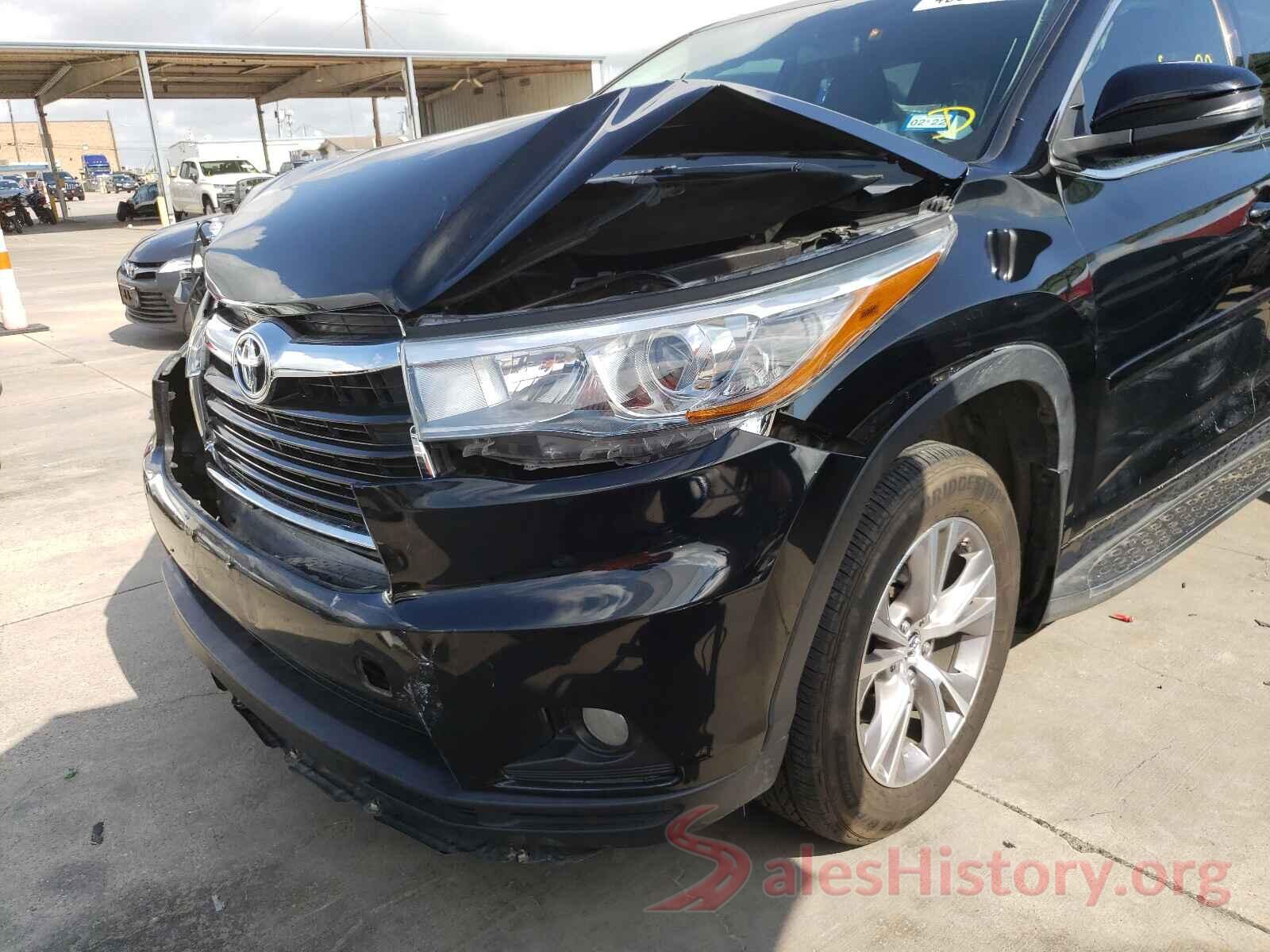 5TDZKRFH0GS137580 2016 TOYOTA HIGHLANDER