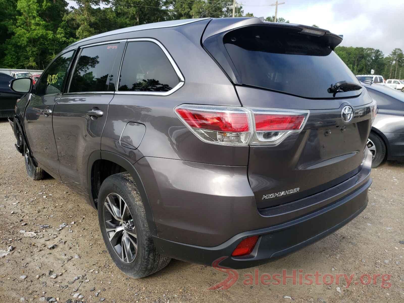 5TDKKRFH6GS501731 2016 TOYOTA HIGHLANDER