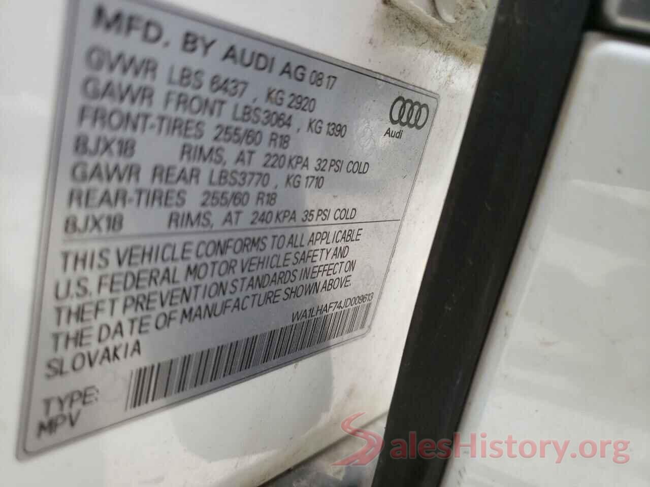 WA1LHAF74JD009613 2018 AUDI Q7