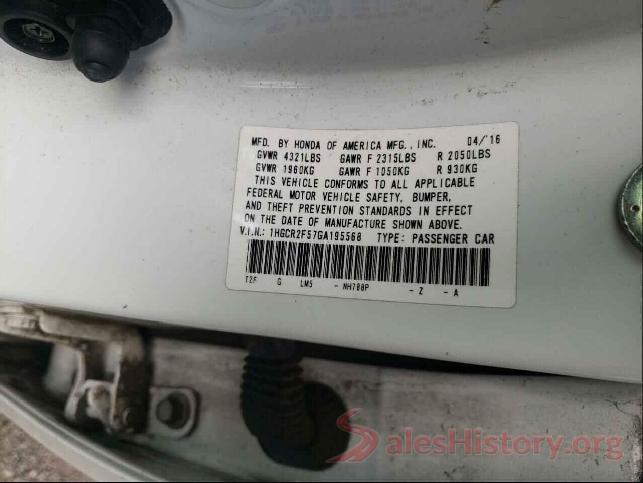 1HGCR2F57GA195568 2016 HONDA ACCORD