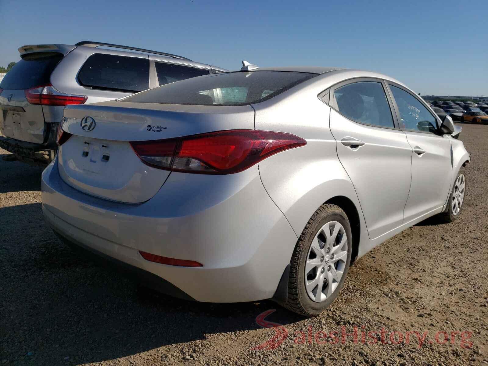 5NPDH4AE9GH737304 2016 HYUNDAI ELANTRA