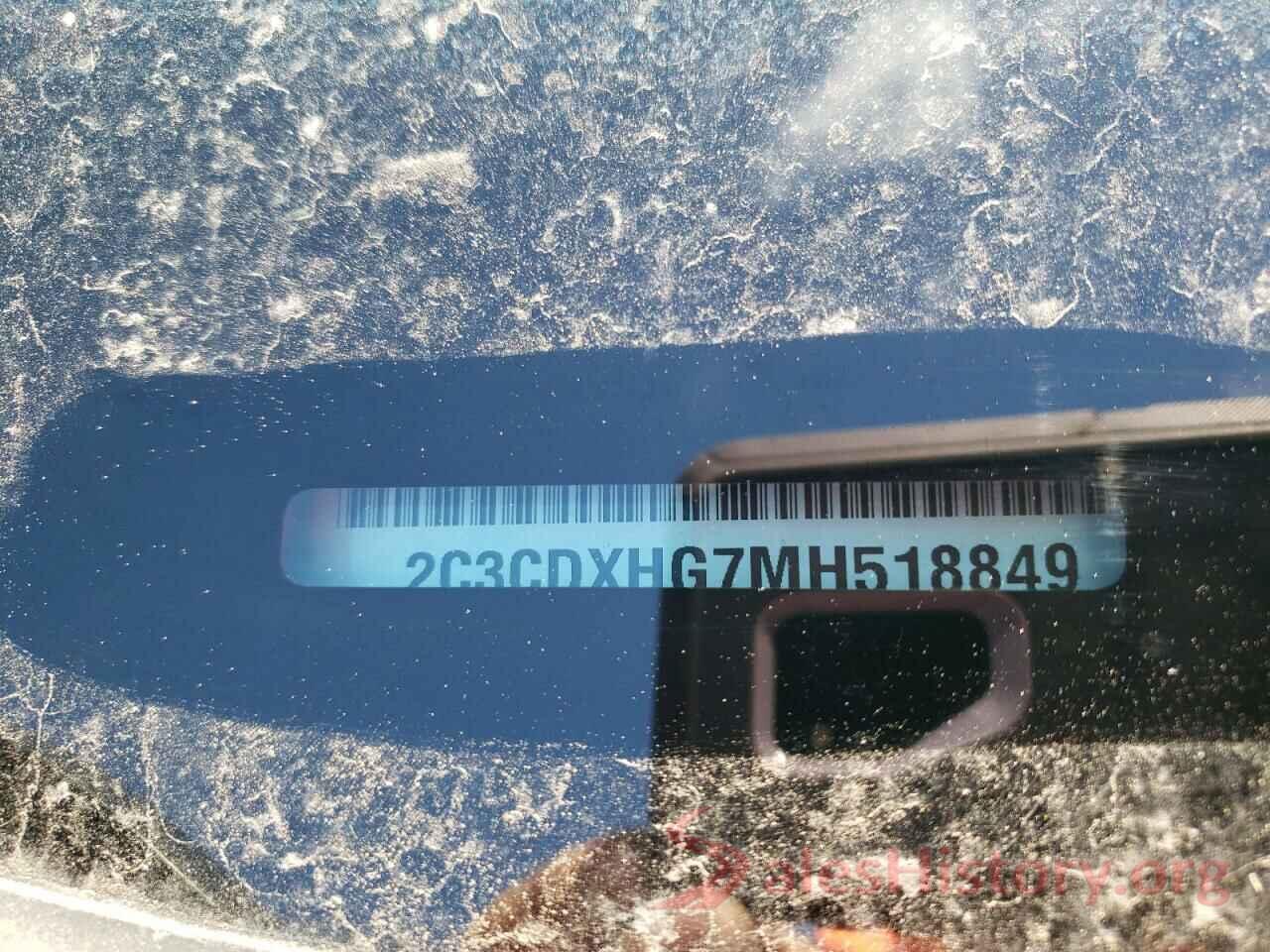 2C3CDXHG7MH518849 2021 DODGE CHARGER