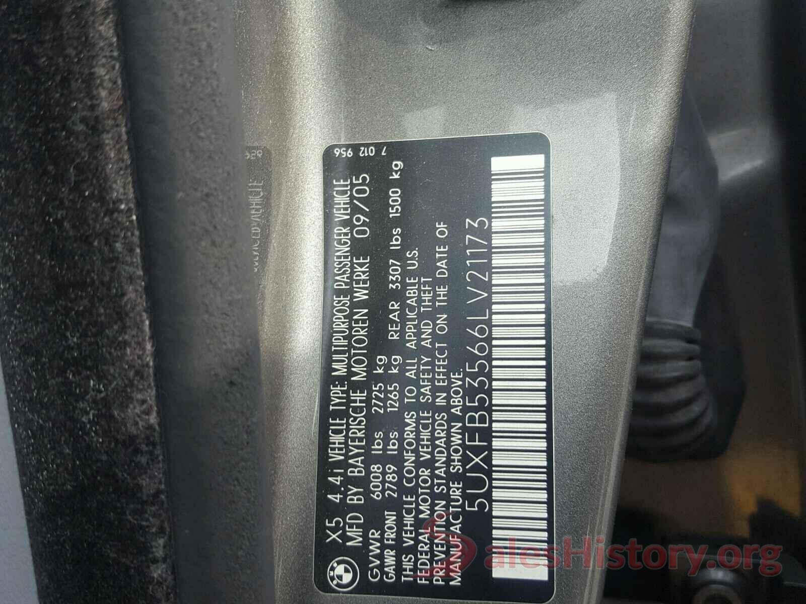 5UXFB53566LV21173 2006 BMW X5