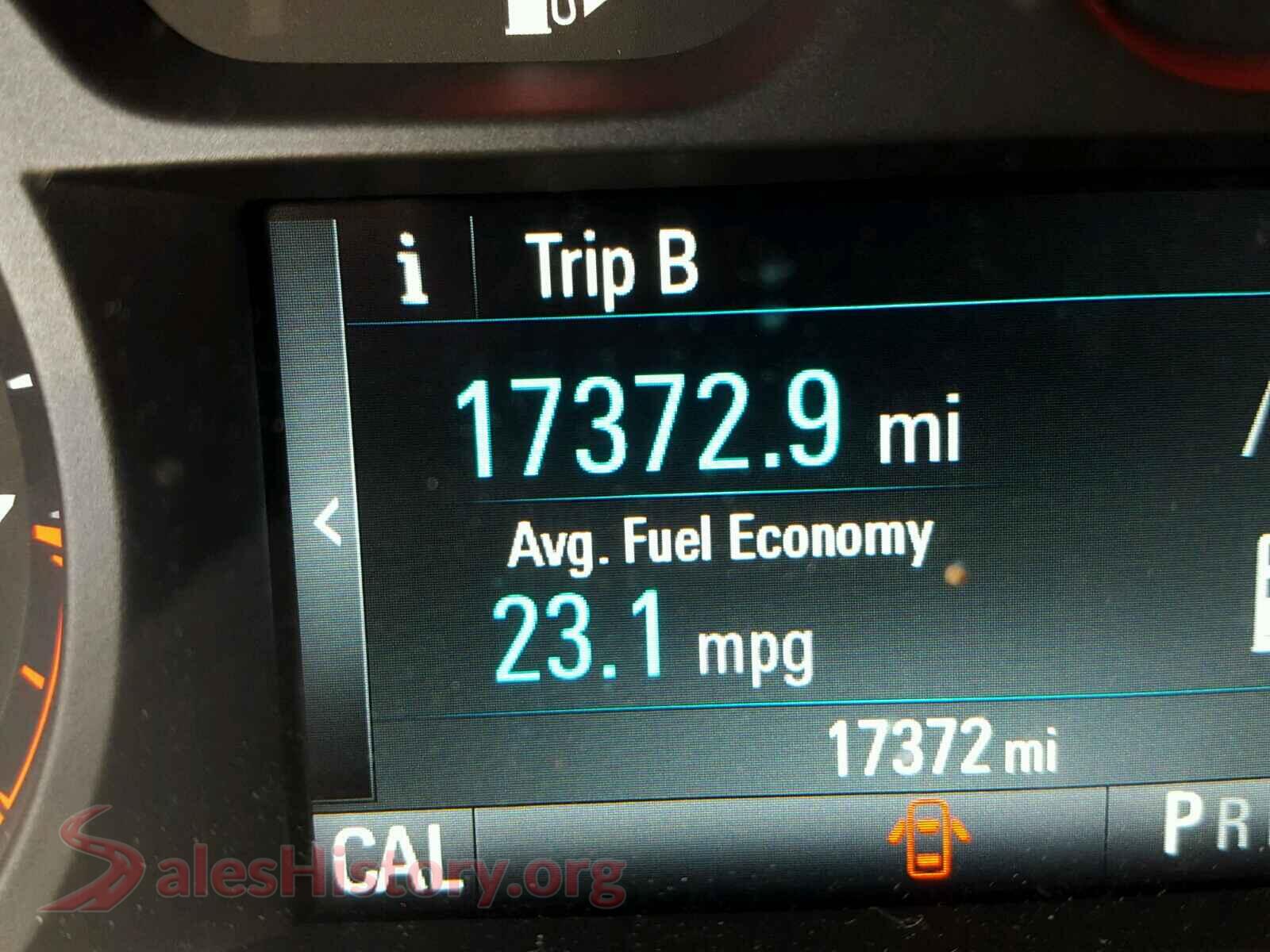 2017 CHEVROLET CAMARO VIN 1G1FB1RX9H0176219, interior dashboard