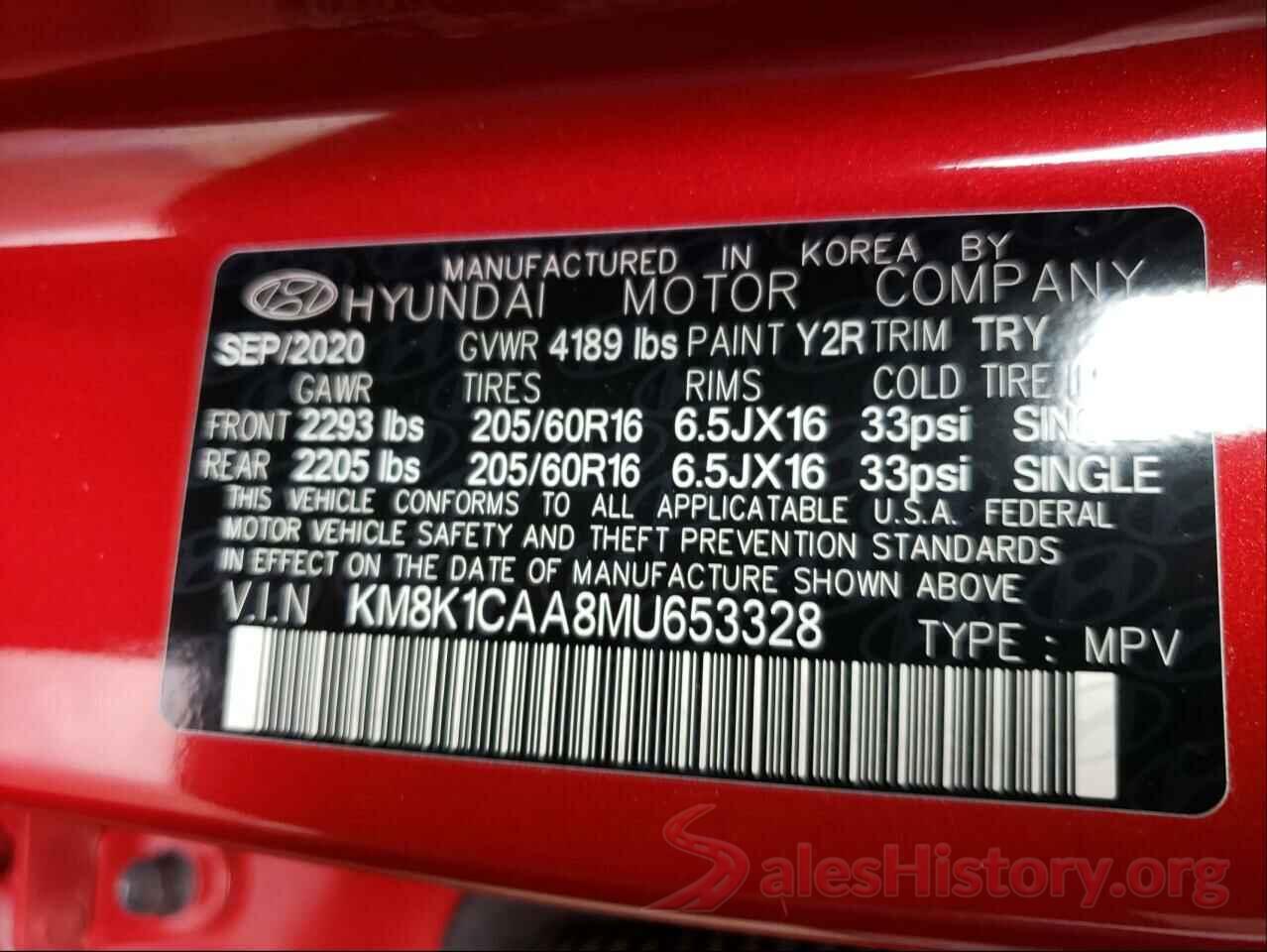 KM8K1CAA8MU653328 2021 HYUNDAI KONA