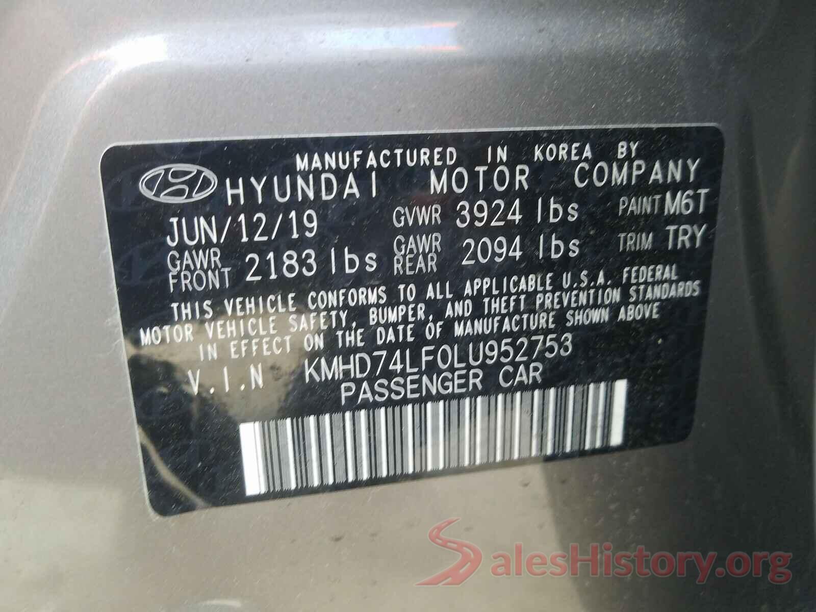 KMHD74LF0LU952753 2020 HYUNDAI ELANTRA