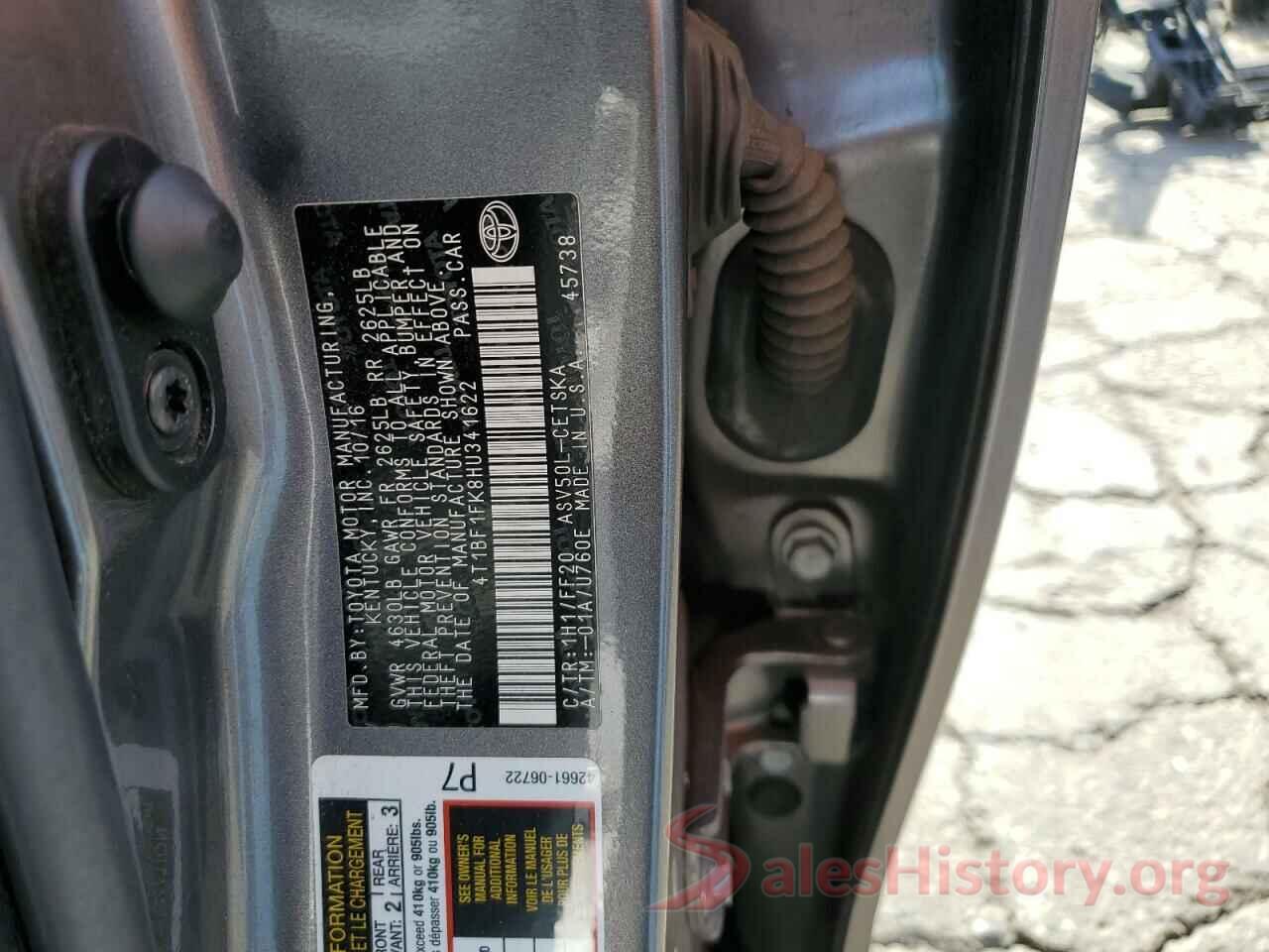 4T1BF1FK8HU341622 2017 TOYOTA CAMRY